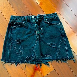 We The Free black jean skirt